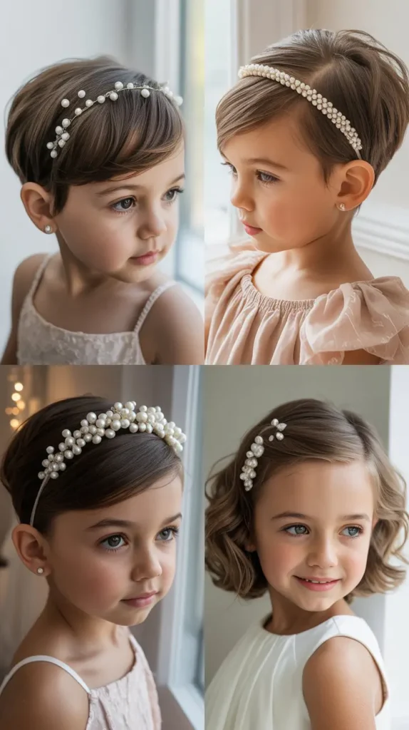 Pixie Haircuts with Elegant Hairpins