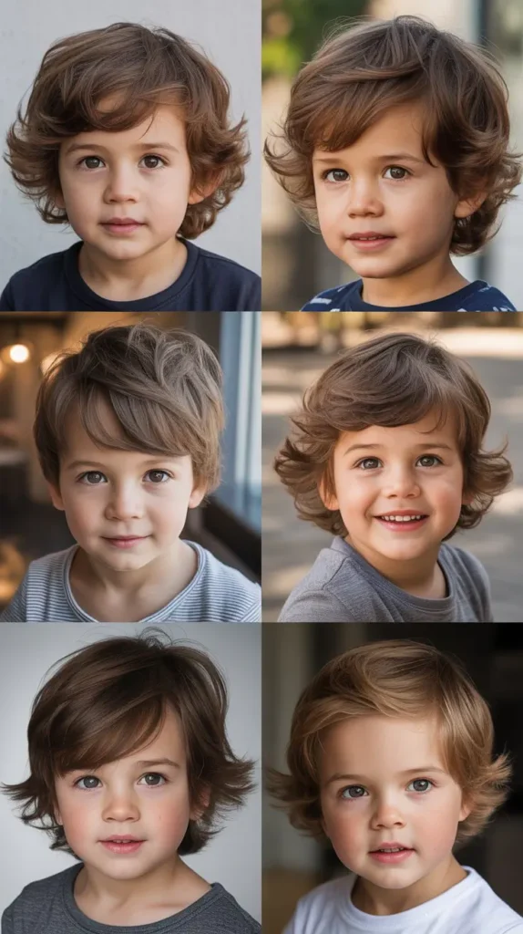 Long Toddler Hair with Slight Texture