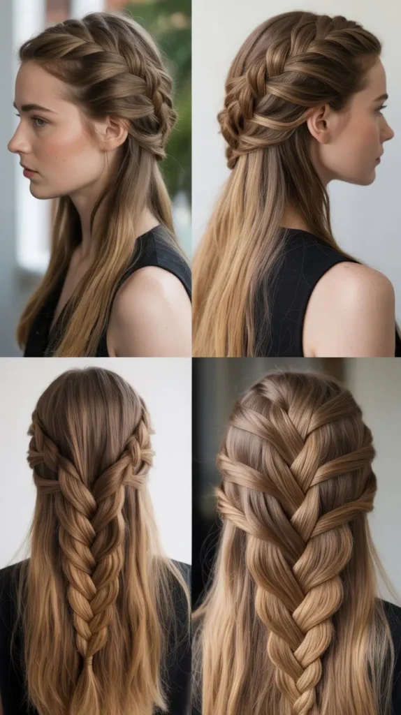 Side Part Ladder Braid