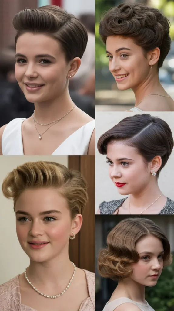 Short Hair Pompadour