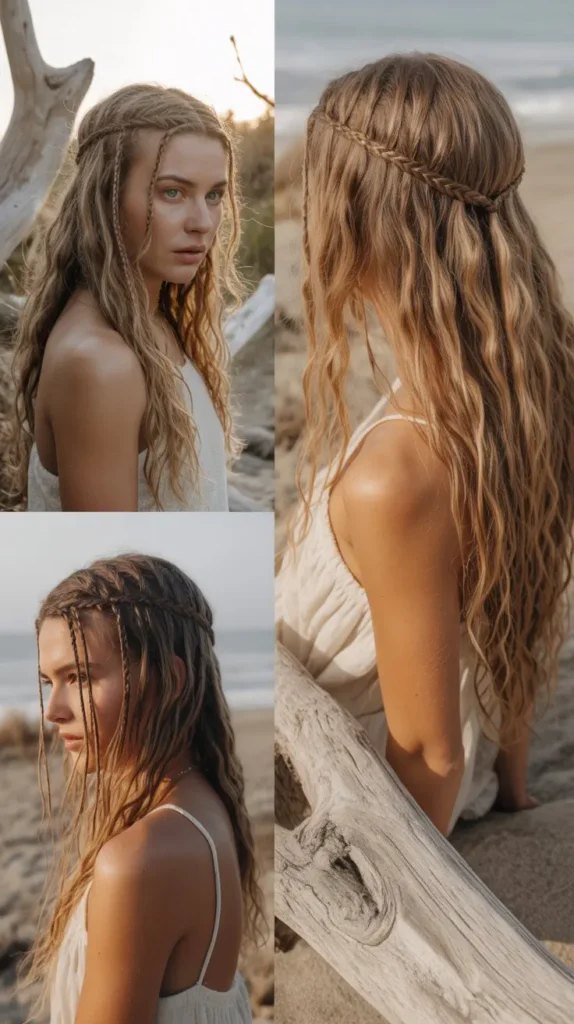 The Micro Braid Half-Up Accent