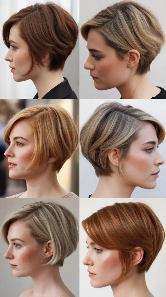 Short Wedge with Side Part