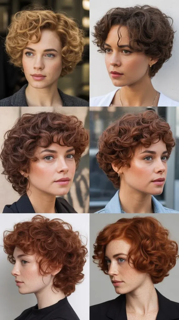 Curly Inverted Wedge Cut