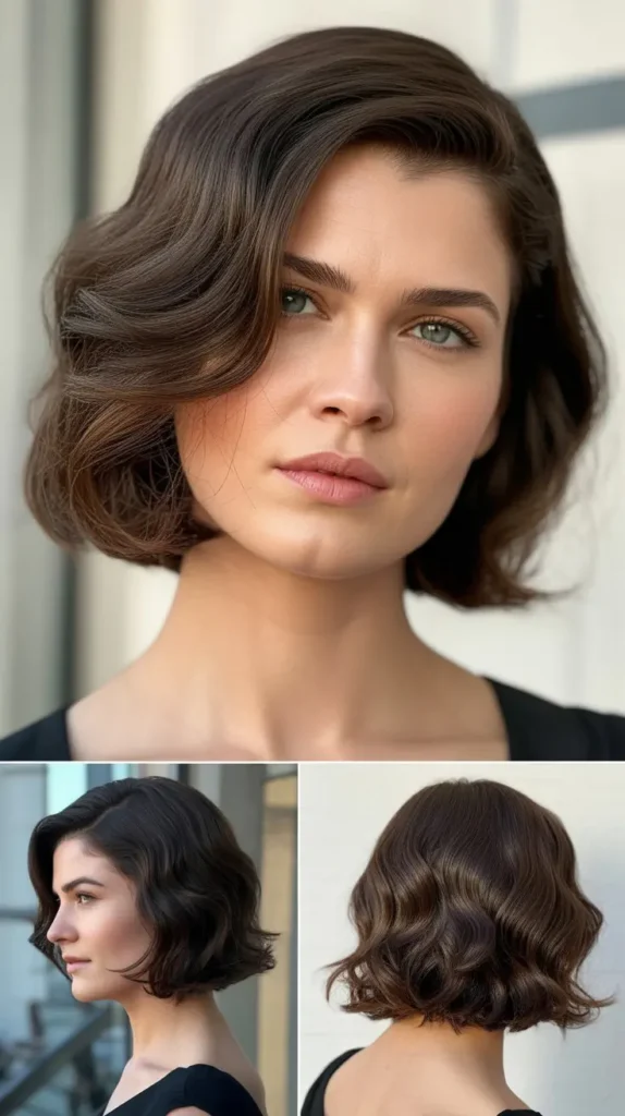  Textured Bob with Side Part