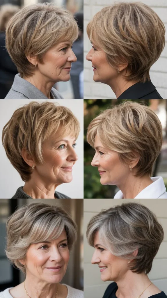 Layered Wedge with Face-Framing Highlights