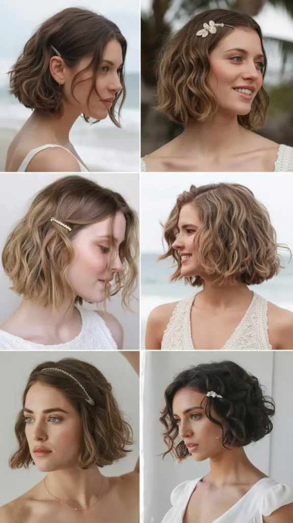 Beachy Wave Bob for Destination Weddings