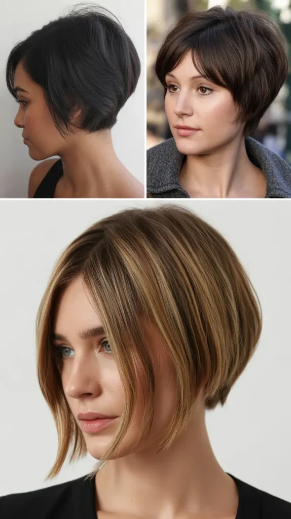 Short Wedge with Side Bangs