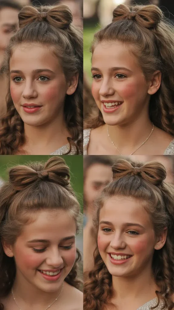 Half-Up Bow Style