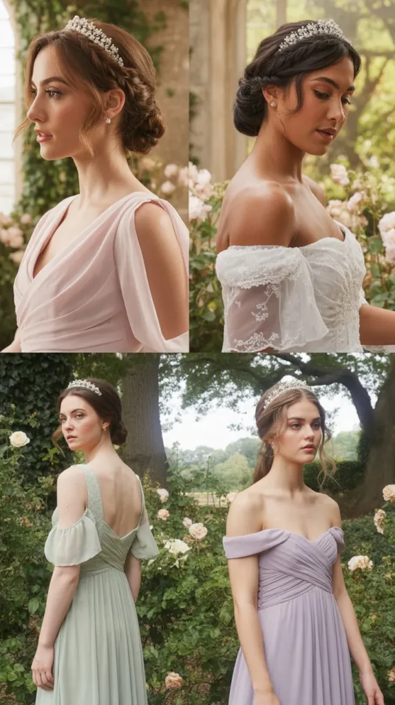 The Braided Half-Up with Pearl Tiara