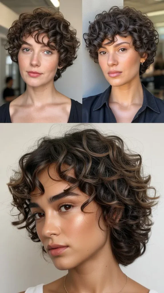 Curly Wedge with Short Layers