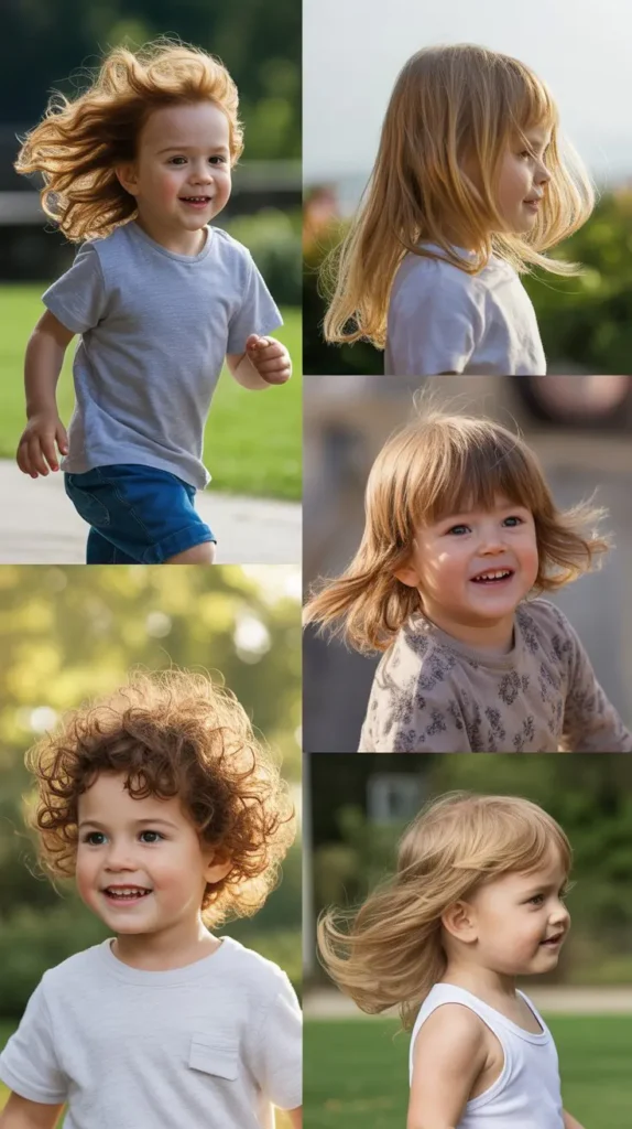 Long Toddler Hair with Loose Flow