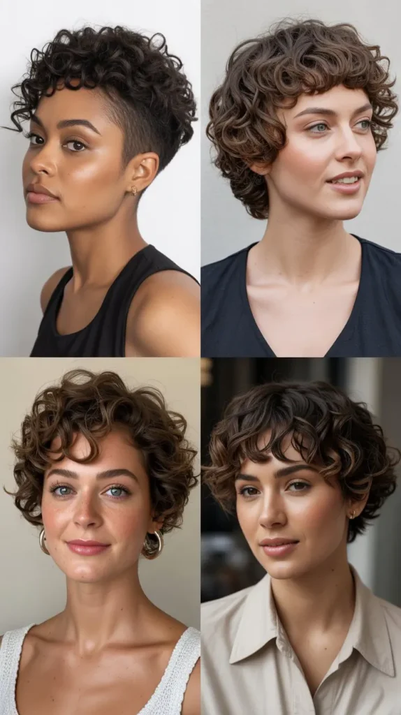 Curly Wedge Pixie Cut