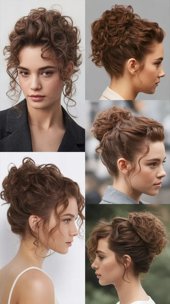 Messy Curly Updo