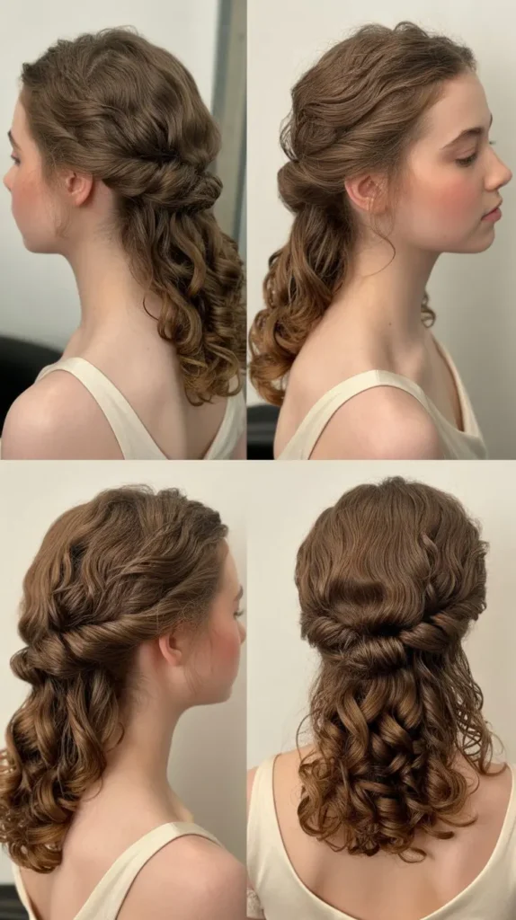 Half-Up Half-Down Curly Glam