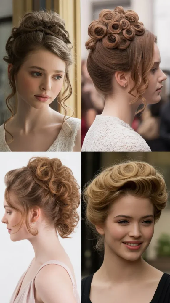  Voluminous Curled Updo