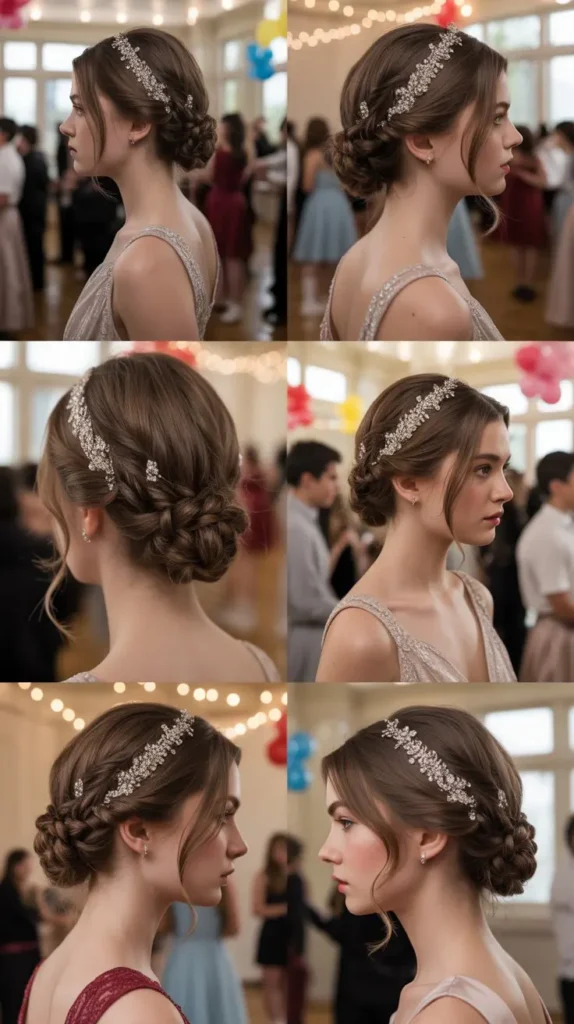  Braided Updo with Accessories
