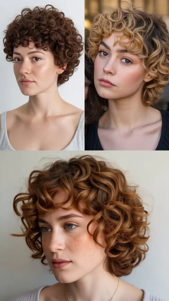 Curly Wedge with Tapered Sides