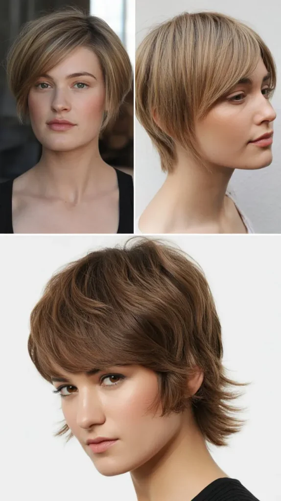  Wedge Cut with Side Bangs