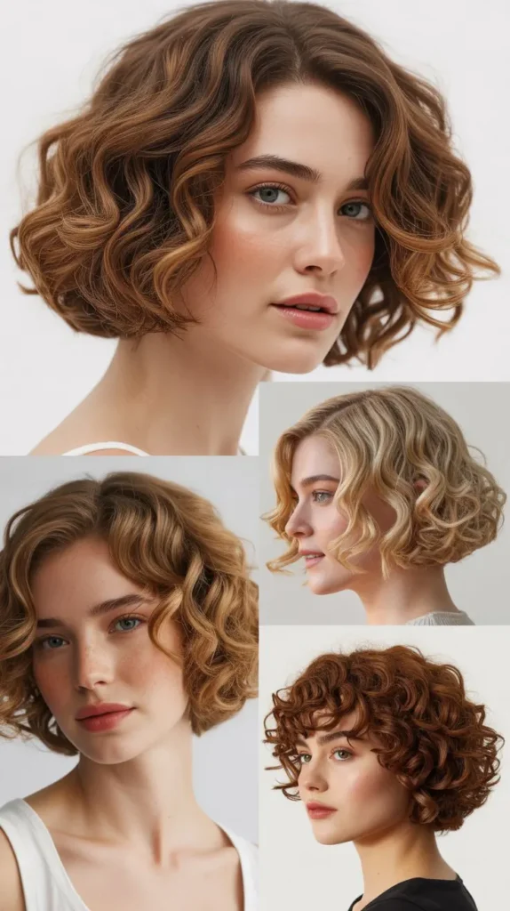 Wedge Bob with Soft Curls