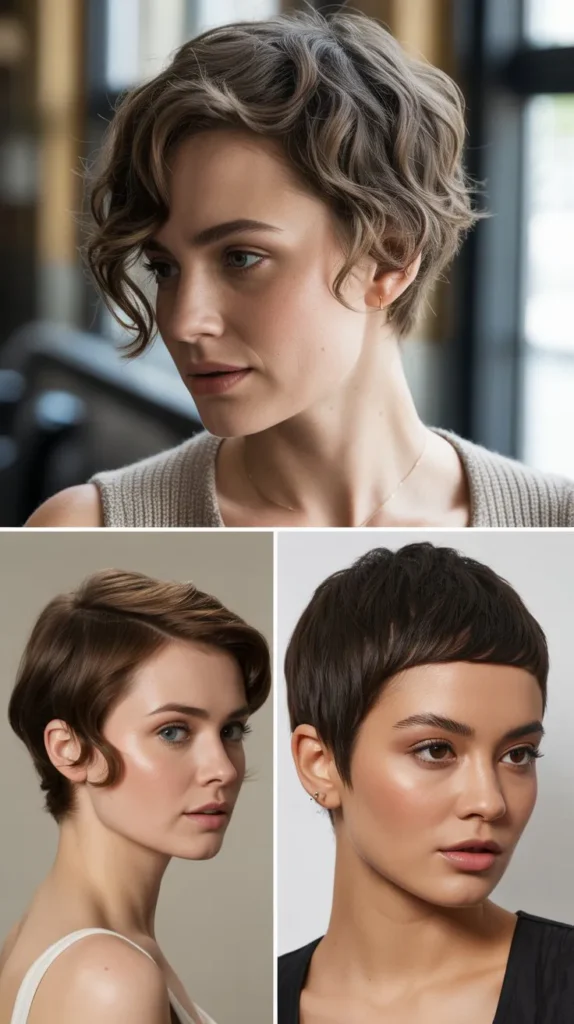 Pixie with Face-Framing Tendrils