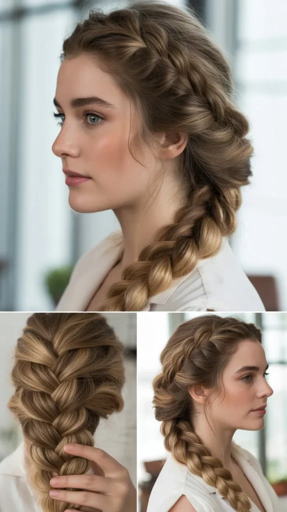 The Voluminous Side Braid