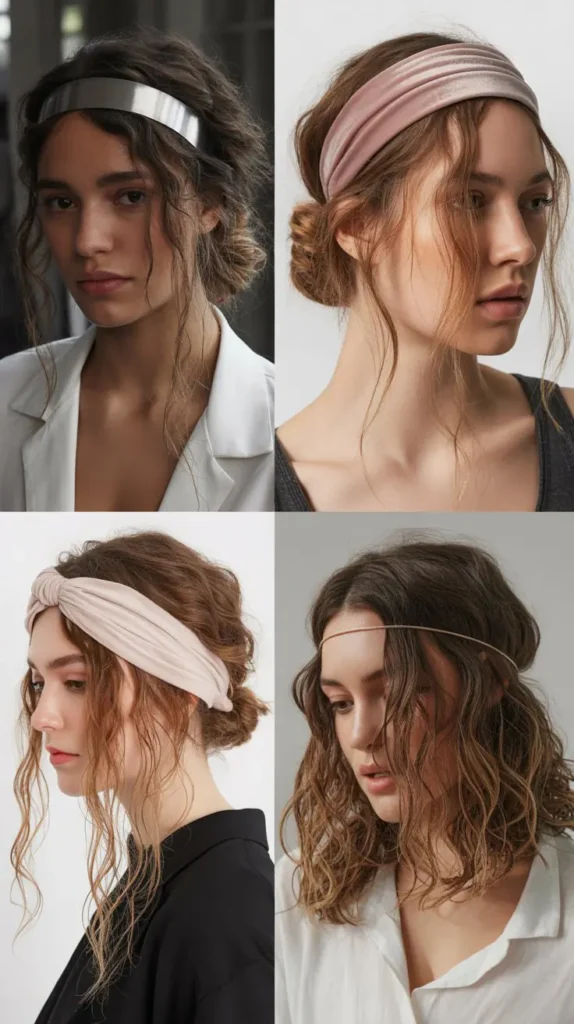 The Half-Up with Headband