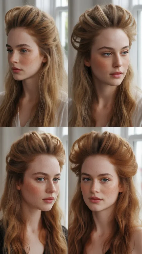 Teased Crown With Loose Ends