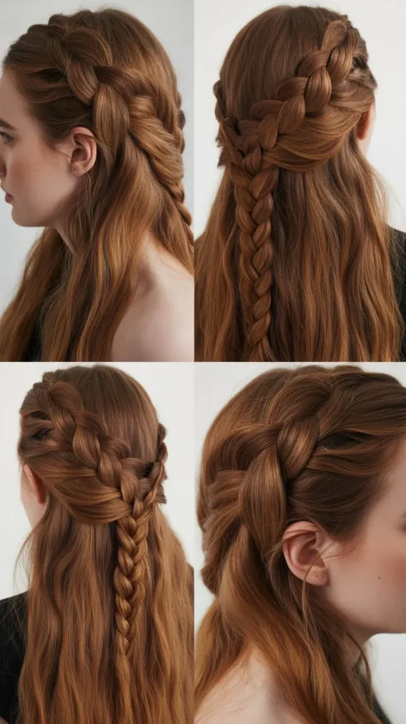 Side Part Infinity Braid