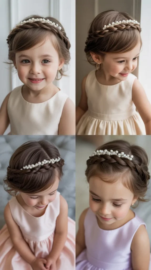 Cute Braided Crown for Short Hair