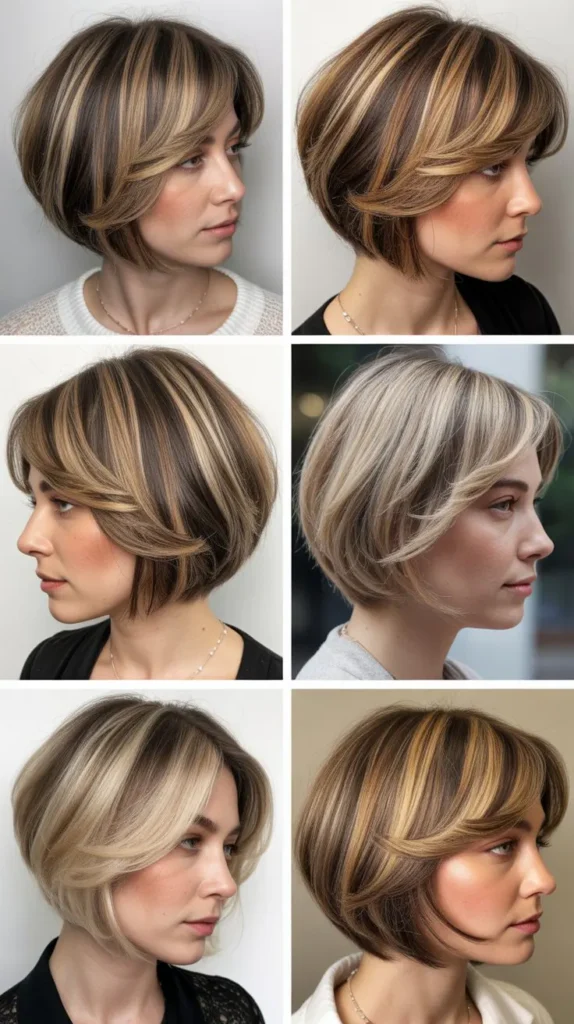  Wedge Bob with Highlights