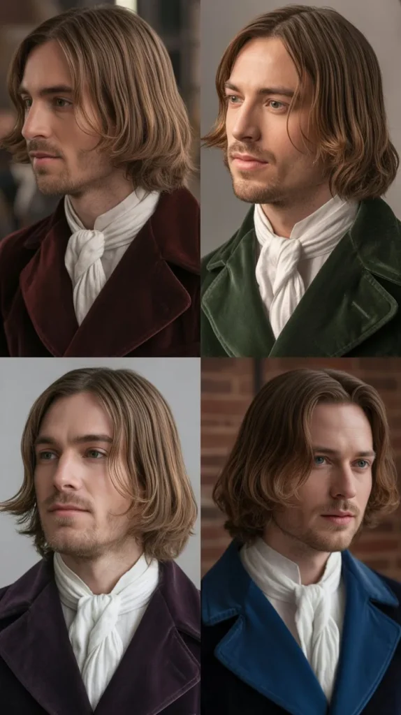 The Flowing Shoulder-Length Straight Hair