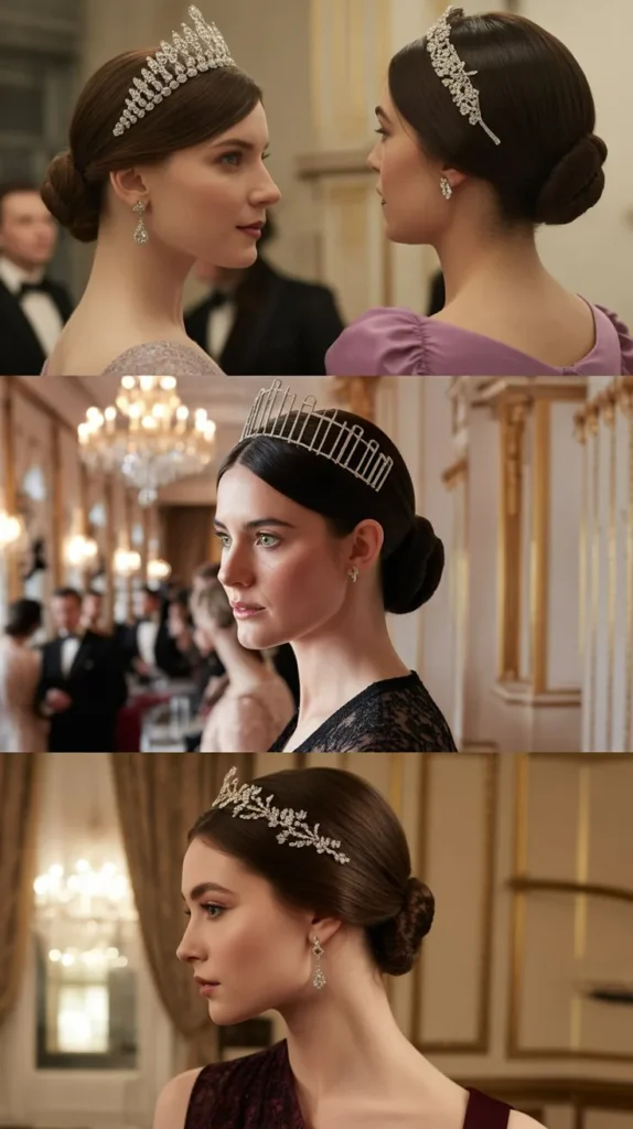 The Low Bun with Diamond Tiara