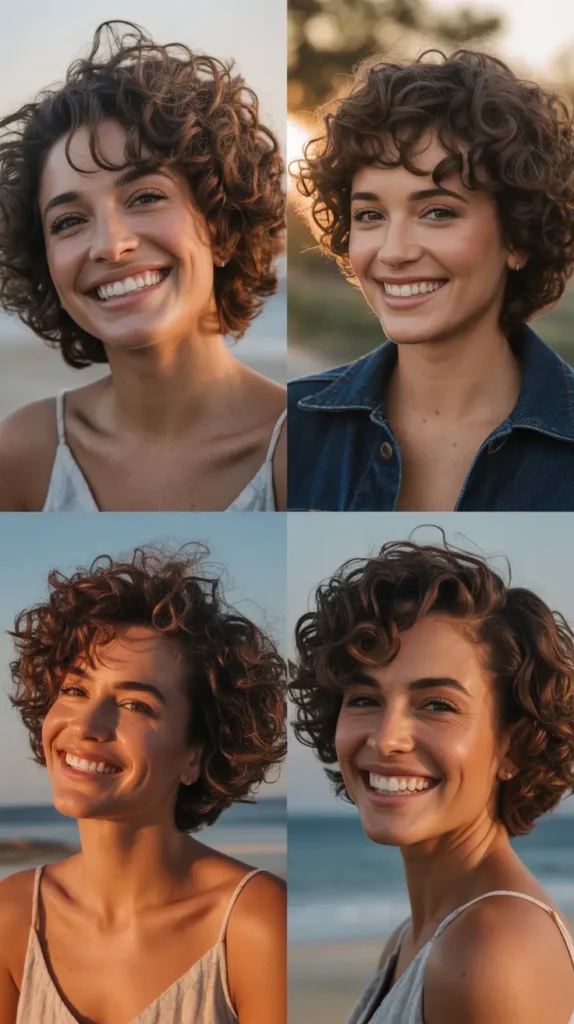 Romantic Short Curls