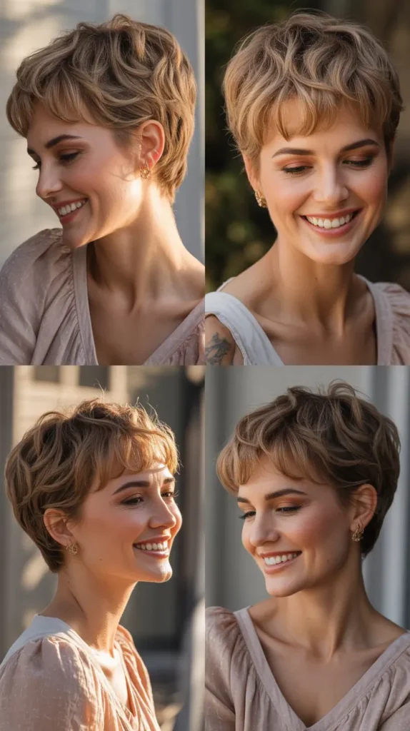 Soft Romantic Pixie Finish