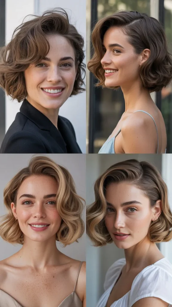Elegant Soft Waves for Short Hair