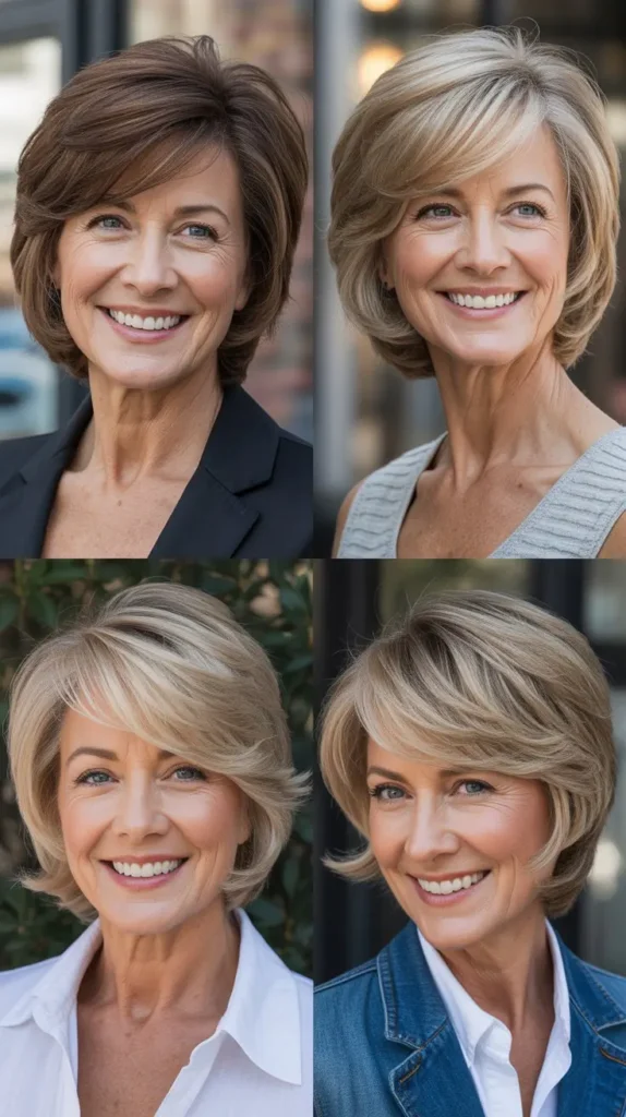 Modern Layered Wedge with Side Sweep