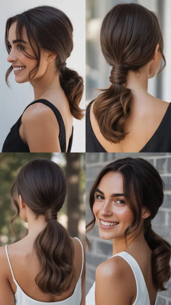 Low Twisted Ponytail