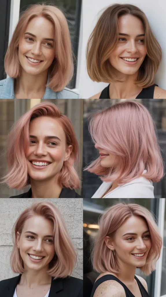 Blush Pink Lob (Long Bob)