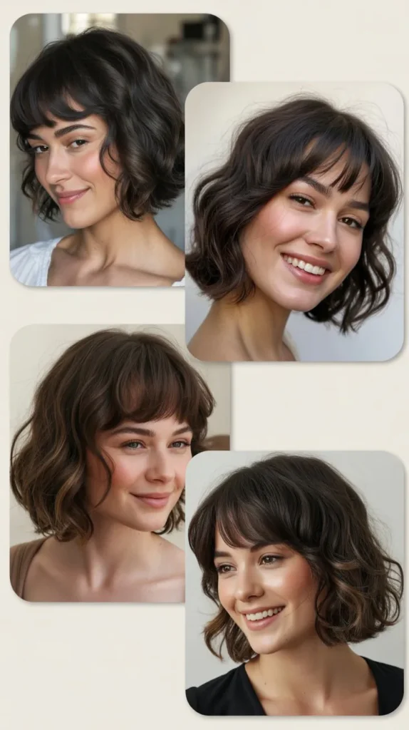 Soft Curtain Bang Bob