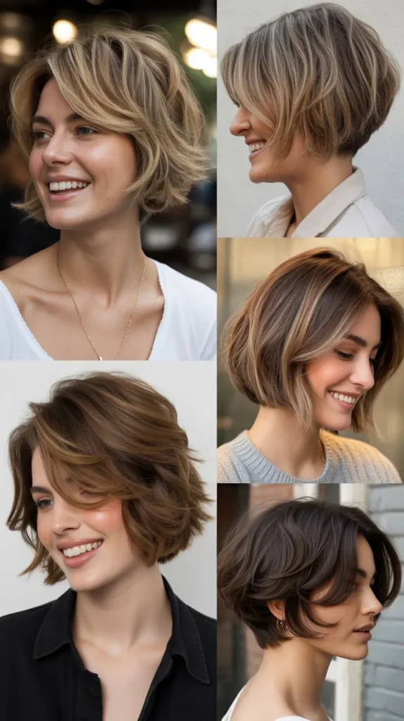 Choppy Stacked Bob Wedge