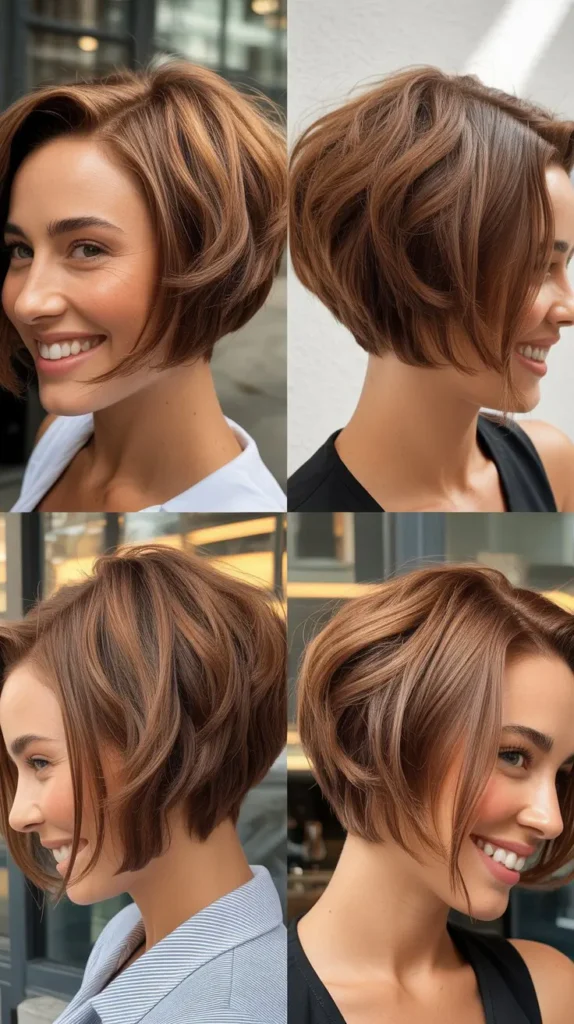 Edgy Stacked Bob Wedge