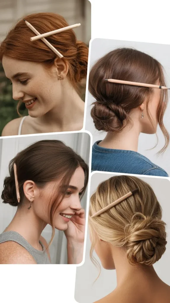 The Chignon with a Pencil