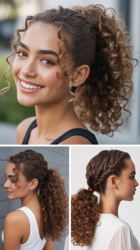 Curly Ponytail Style