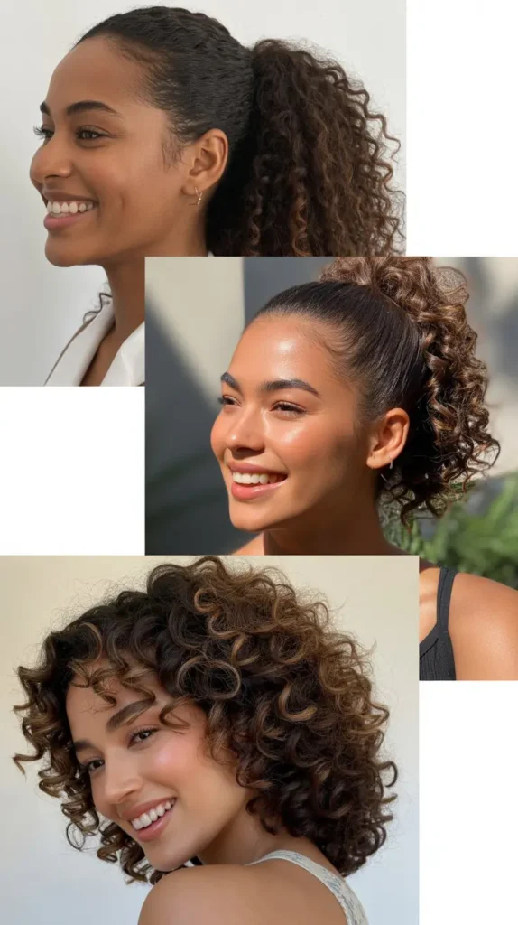 Sleek Curly Ponytail