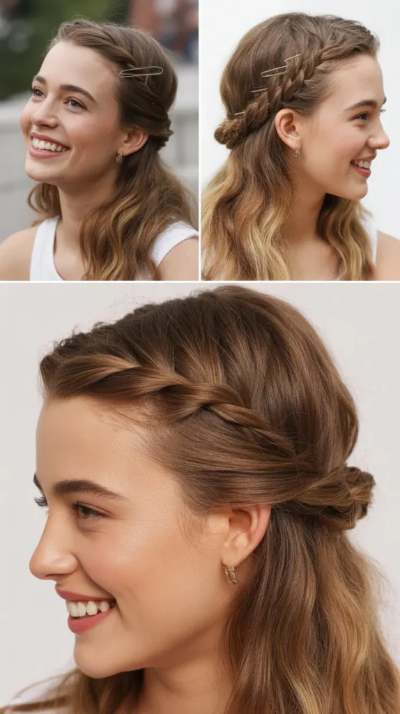 Twisted Half-Up Style