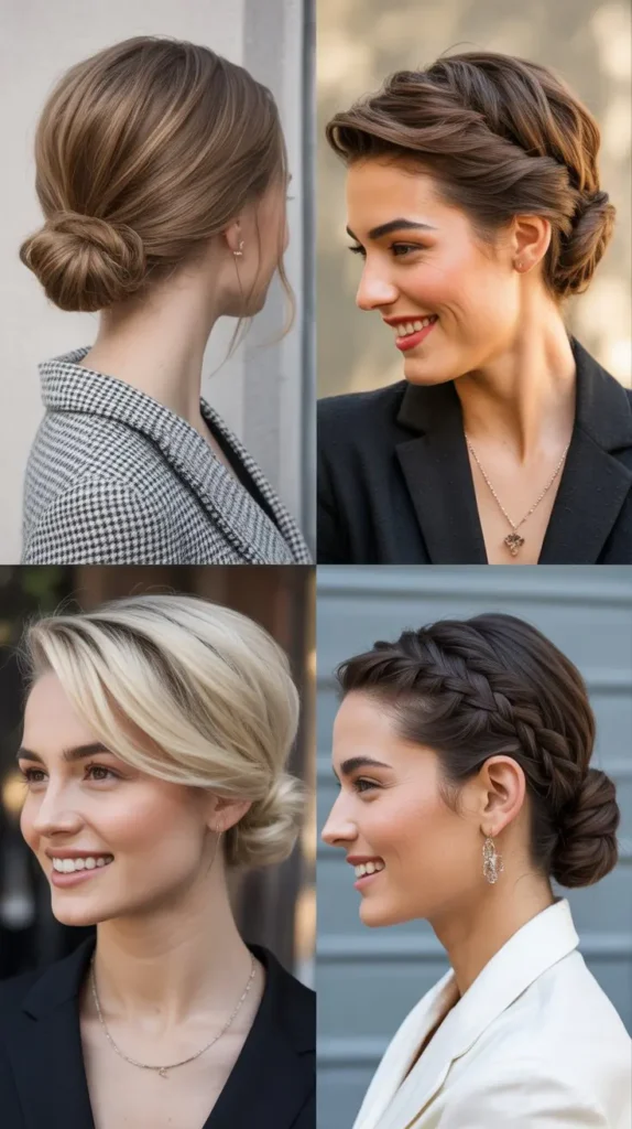 Elegant Short Hair Chignon