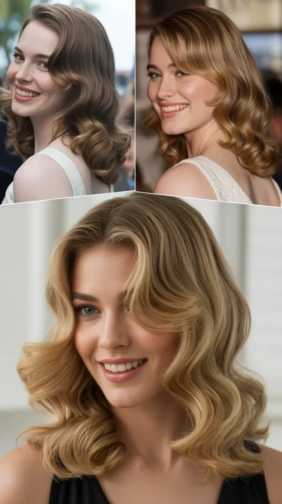 Side-Parted Glam Waves