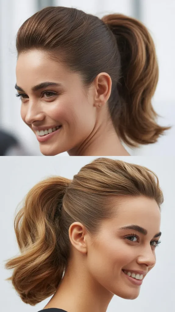 Sleek Ponytail with Volume