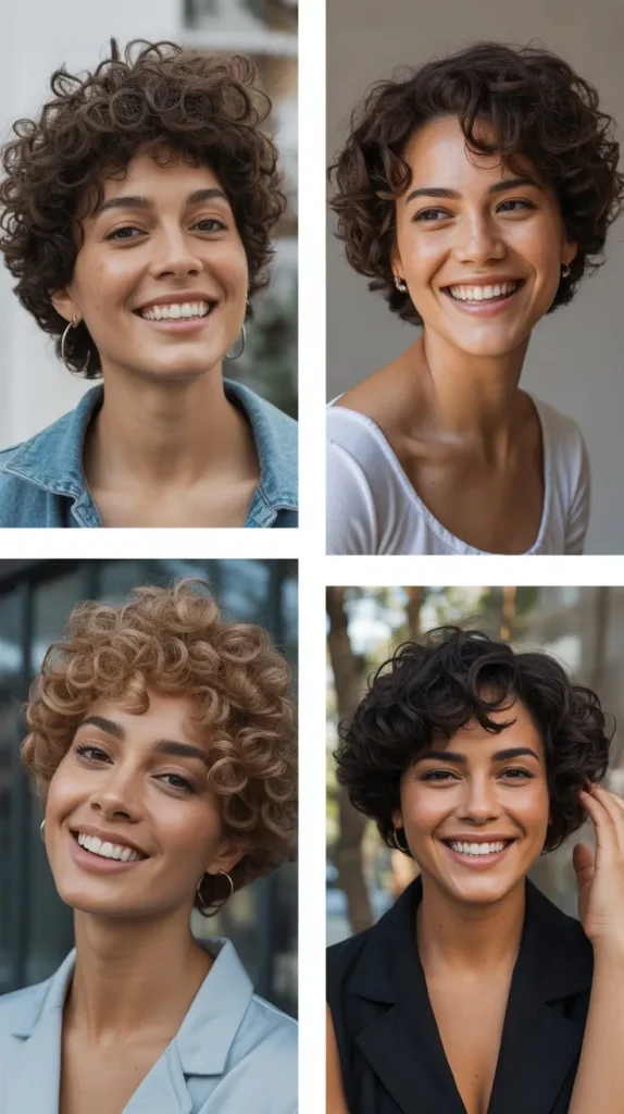 Natural Curly Short Hair