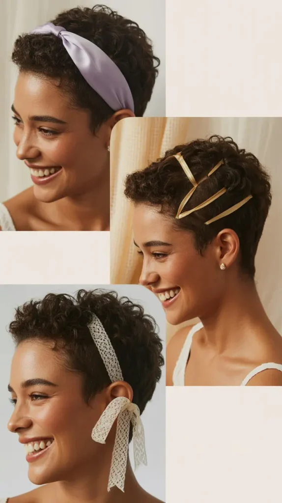 Ribbon-Wrapped Pixie Style